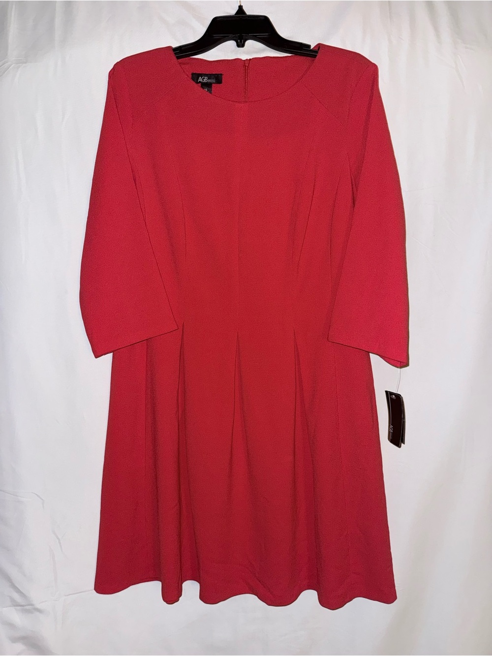 NWT AGB Red Fit & Flare Dress Size 14
